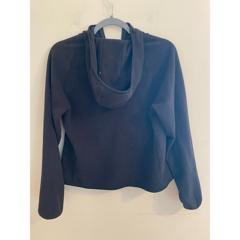 Women's Uniqlo Black 3-Pocket Full Zip Hoodie Sweatshirt Size Large - Picture 4 of 4